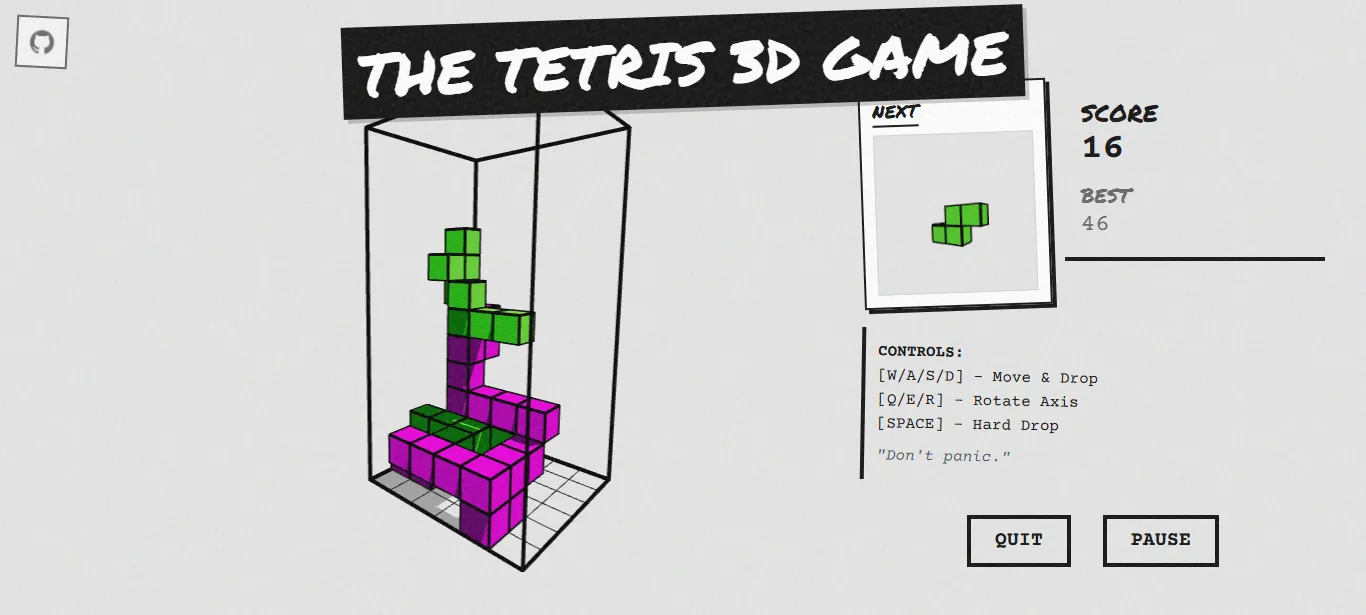 3D Tetris - Grunge